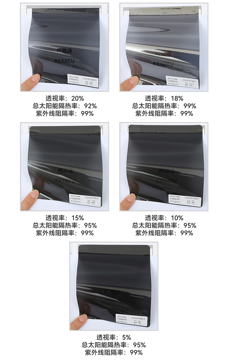 Car high insulation film glass film safety film explosion-proof film Skin Care film magnetic control Film solar film Full roll factory wholesale