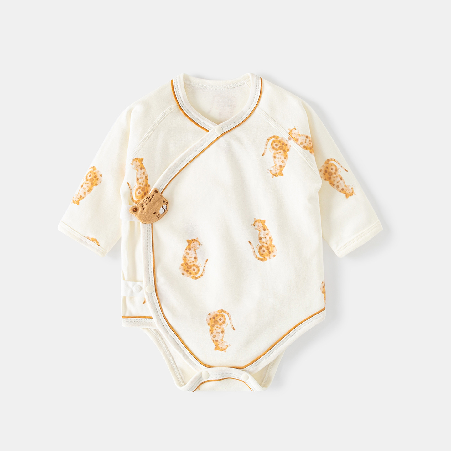 Uniforme de bebé primavera y otoño luna llena de algodón para hombres y mujeres delgado monje triángulo chaqueta de caballo ropa recién nacida ropa de bebé