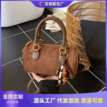 跨境时尚女秋冬新款欧美复古小包包潮流单肩斜挎枕头包时尚小挎包