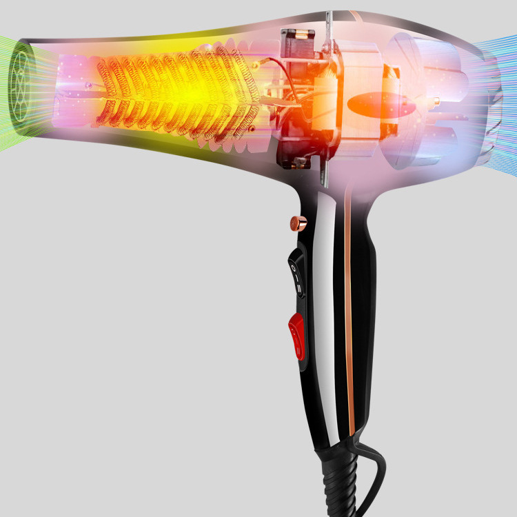 MESKY快速吹风机带浓  缩器/扩散器/离子功能批发电动沙龙吹风机