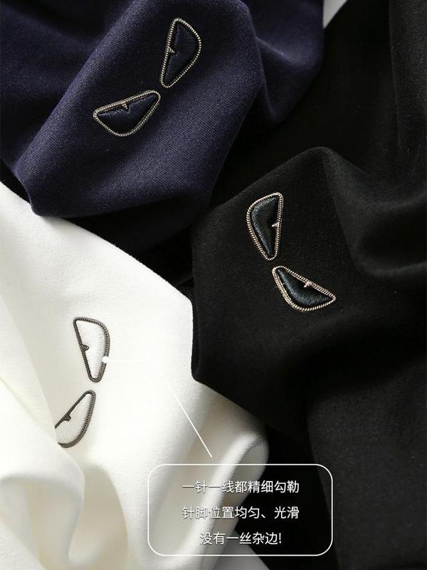 FF家奢品！铜氨水柔棉秋季男士320克重磅圆领长袖T恤打底衫22304|undefined