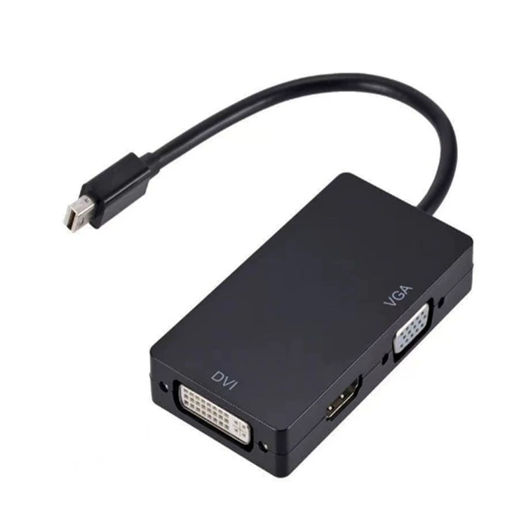 Mini DP на HDMI кабель Thunderbolt DP кабель 3-в-1 конвертер Mini DP на VGA/HDMI/DVI