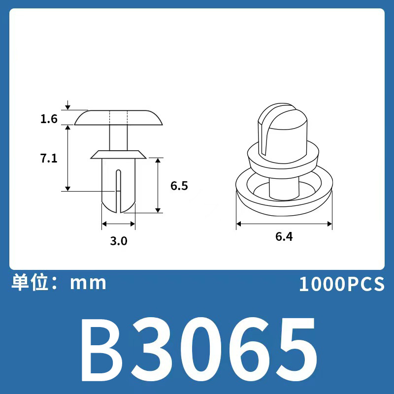 Expansión remache de nylon niño y madre hebilla de plástico hebilla de nylon remache fijo clip hebilla Blanco Negro