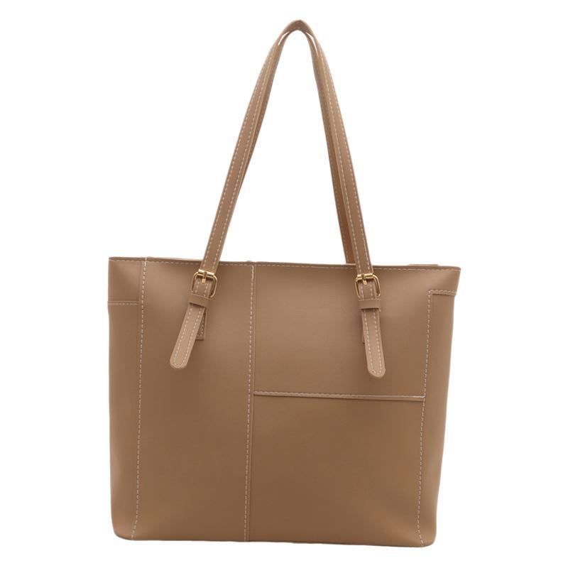 Bolso retro para mujeres 2025, nuevo estilo coreano bolso de viaje de moda cosido de gran capacidad bolso de hombro