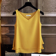 2020 Fashion Brand Women's blouse Tops Summer sleeveless Chi