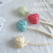 雪莲花永生花荷花批发莲花干花帝王公主花佛系干花瓶插花家居软装