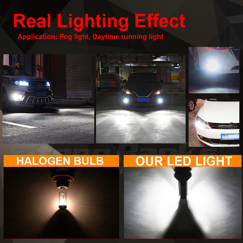 Coche LED pequeña luz antiniebla 3030 Super brillante bombilla antiniebla H1 H3h7H1190059006led bombilla de la lámpara antiniebla delantera