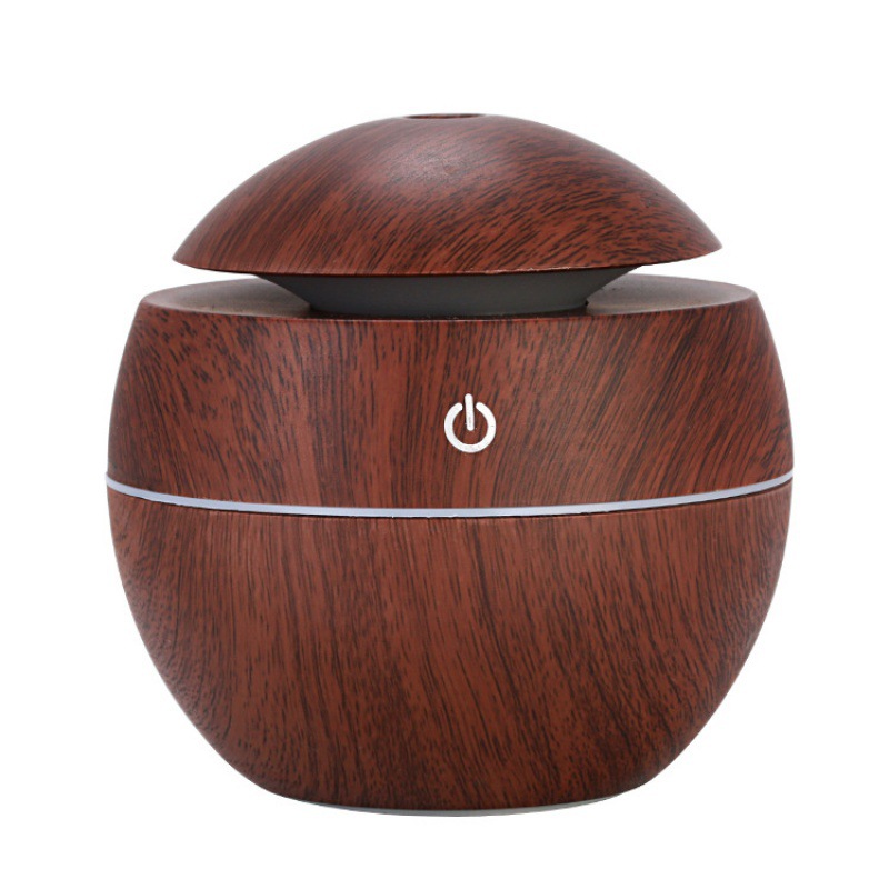 Spot Humidificador de hongos spray mudo usb florero humidificador de aromaterapia mini humidificador redondo de grano de madera