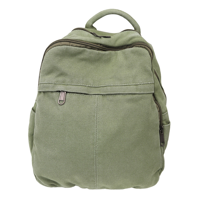 Mochila de lona para mujer 2024 nueva moda al aire libre viaje pequeño mochila casual todo fósforo clase mochila escolar marea