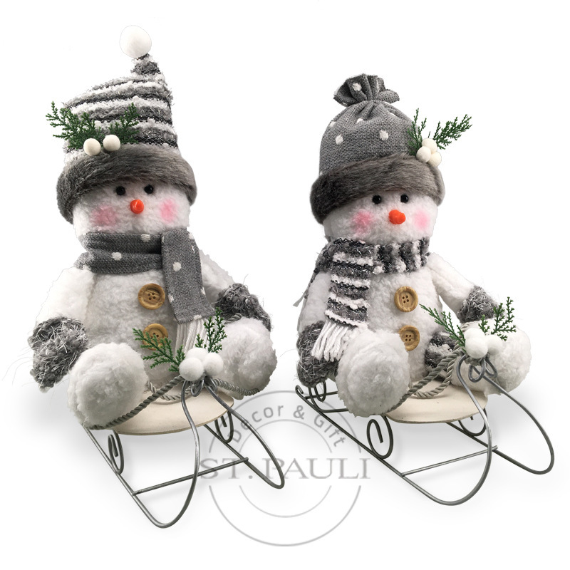 【カスタム工場】小鳥クリスマス装飾品妖精フクロウ雪だるまデスクトップクリスマス装飾品|undefined