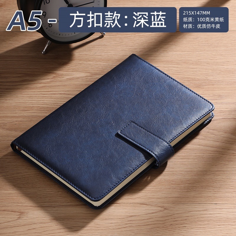 A5ノートボックスノートビジネス事務記録本レトロ皮面ハードケースシンプル磁気ボタン作業日記帳|undefined