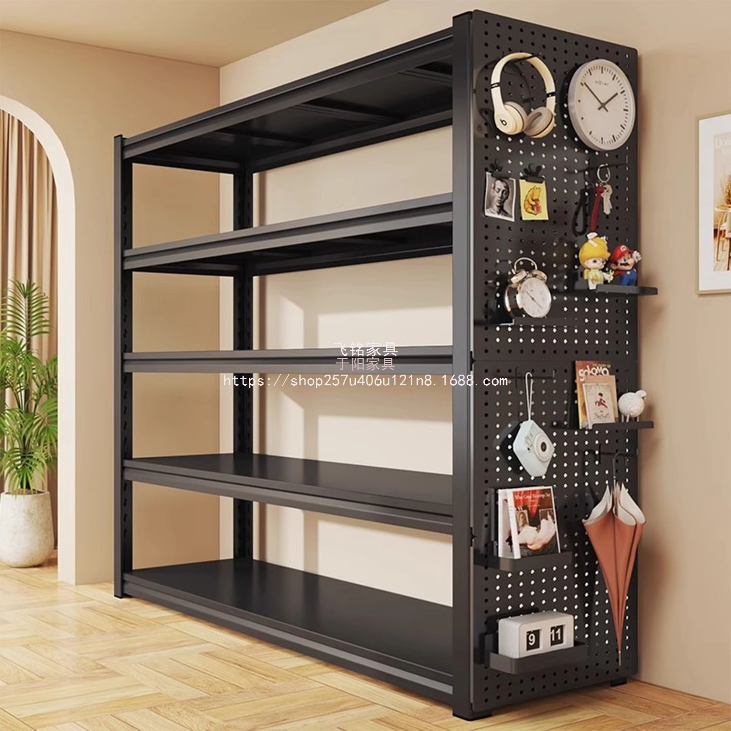 飞铭杂物间客厅地下室置物架仓储货架储物架落地家用多层整理架收