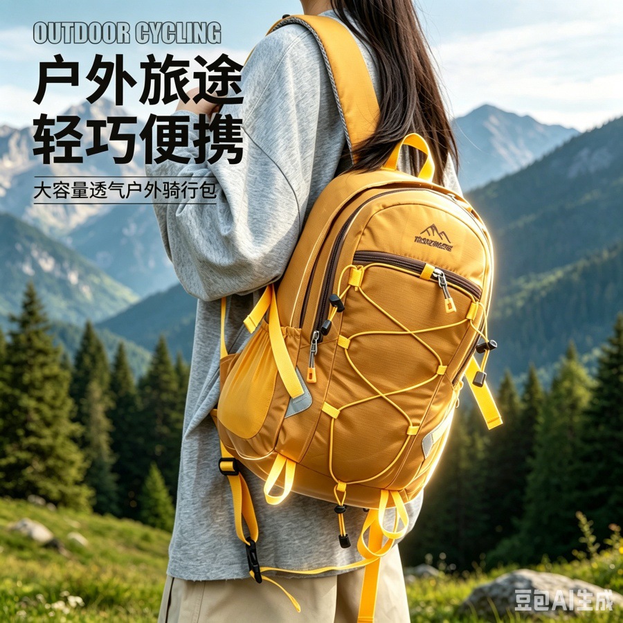 Cross-Border New Outdoor Mountaineering Bag, Portable Hiking Waterproof Sports Backpack, Large-Capacity Leisure Travel Backpack