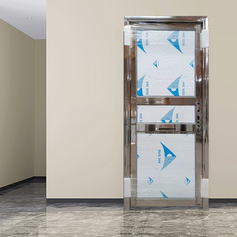 Flat door Foshan factory direct pipe door security door sealing plate steel door simple rental door stainless steel door Flat door Foshan factory direct pipe door security door sealing plate steel door simple rental door stainless steel door