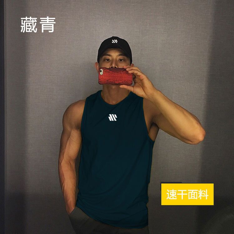 Socios de verano sin mangas chaleco de secado rápido hombre entrenamiento transpirable mostrando camisetas deportivas musculares comercio exterior al por mayor