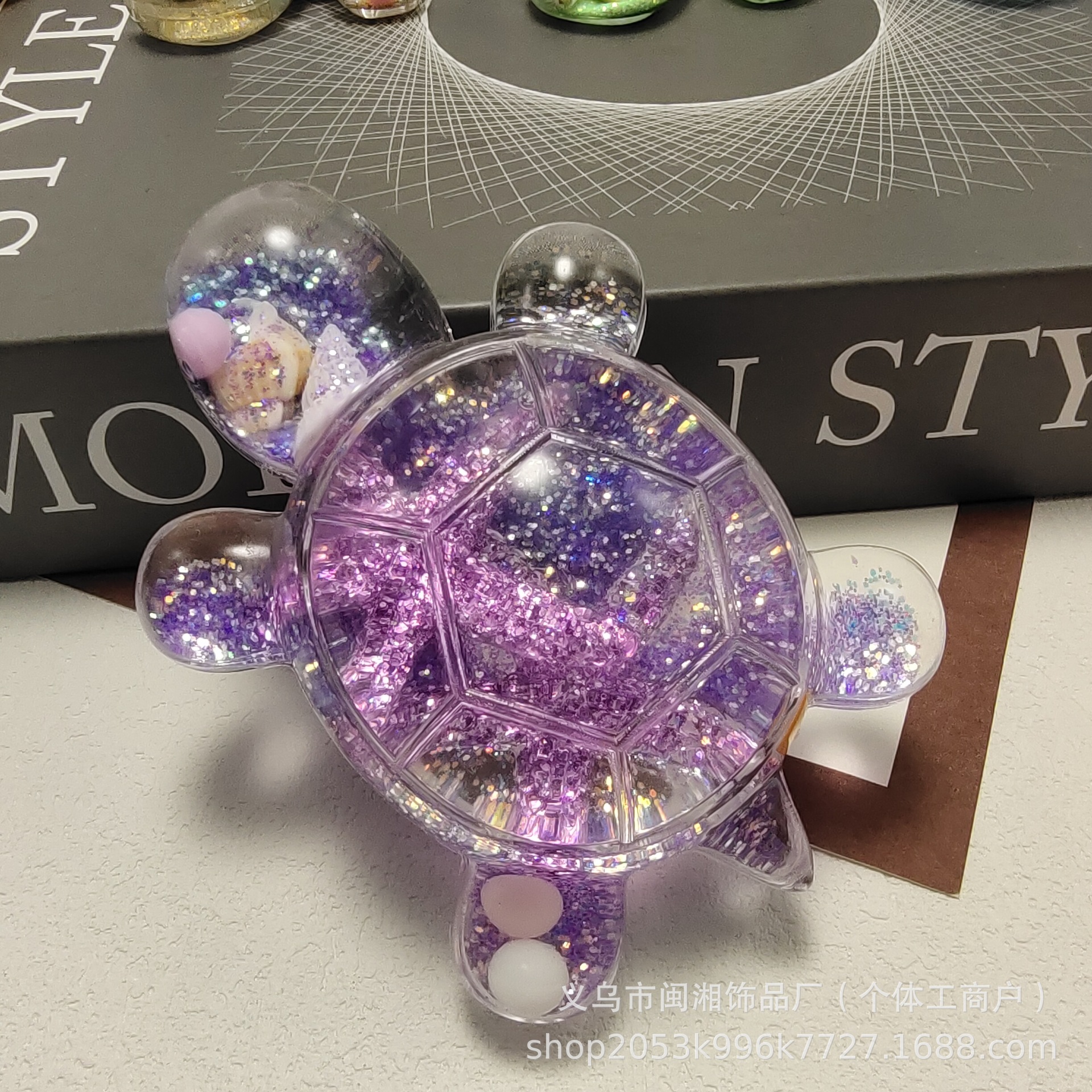 Double Starfish Flowsand Turtle (Purple)