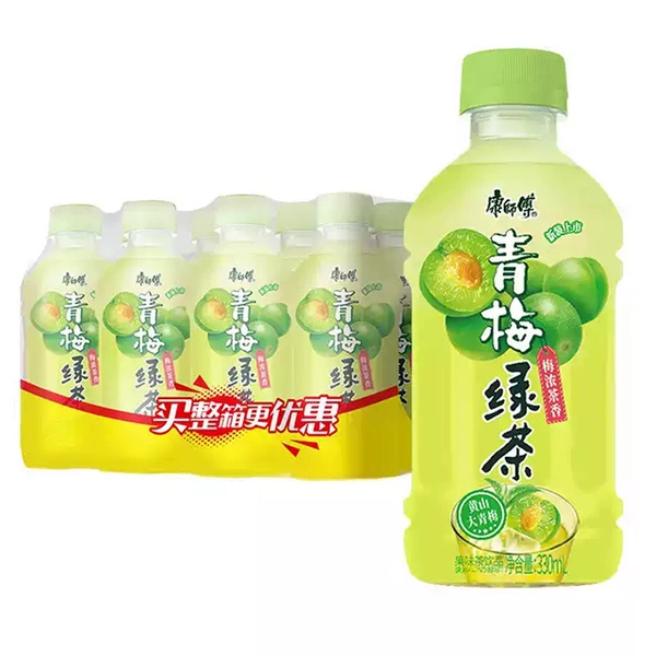 Kangshifu зелёный чай с зелёной сливой 330 мл