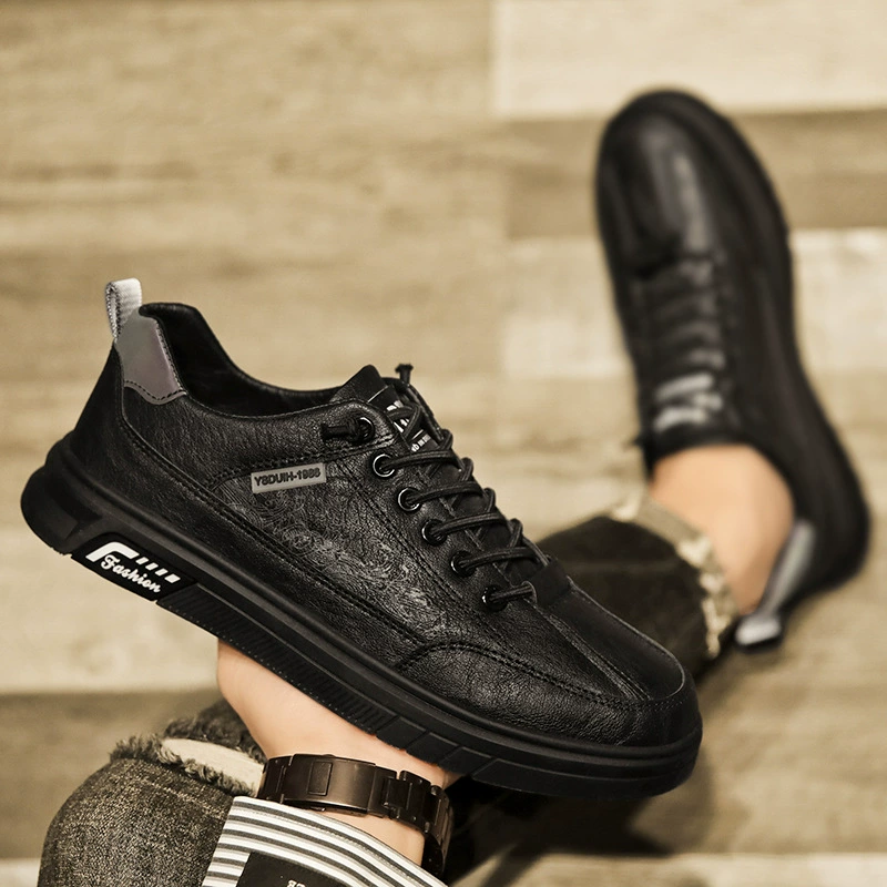 Четыре сезона новые низкоуровневые повседневные кроссовки корейские винтажные модные спортивные мужские туфли с плоской подошвой ленивые туфли