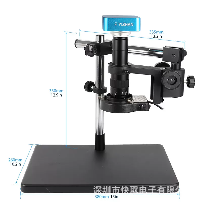 4K高清显微镜测量软件CCD光学相机工业高倍放大维修手机数码视频