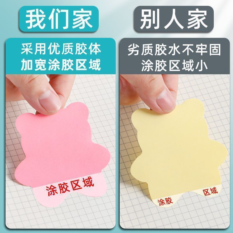 [100 hojas] Nuevo papel de notas de Pepsi Post-it Papel de etiquetas de mensajes de color fácil de hacer notas de mano