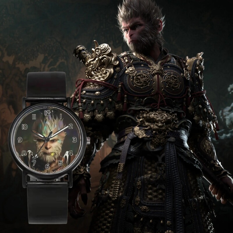 Exam Game Peripheral Black Myth Wukong Watch Atmospheric Fashion New Student Big Digital Watch Quartz Watch