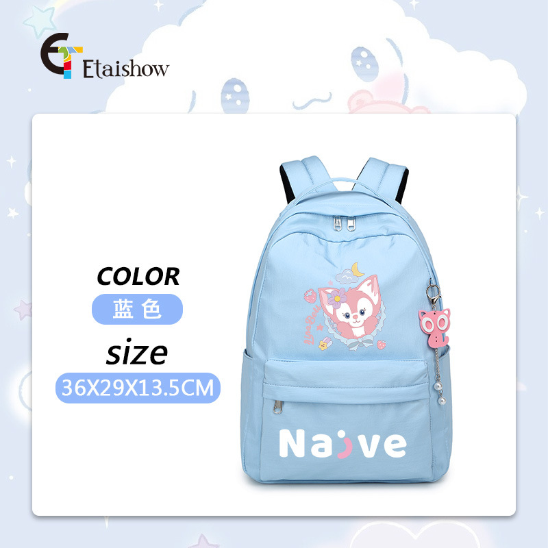 Mochila escolar para estudiantes de primaria y secundaria, versión coreana de color sólido, gran capacidad, estilo moderno para mujer