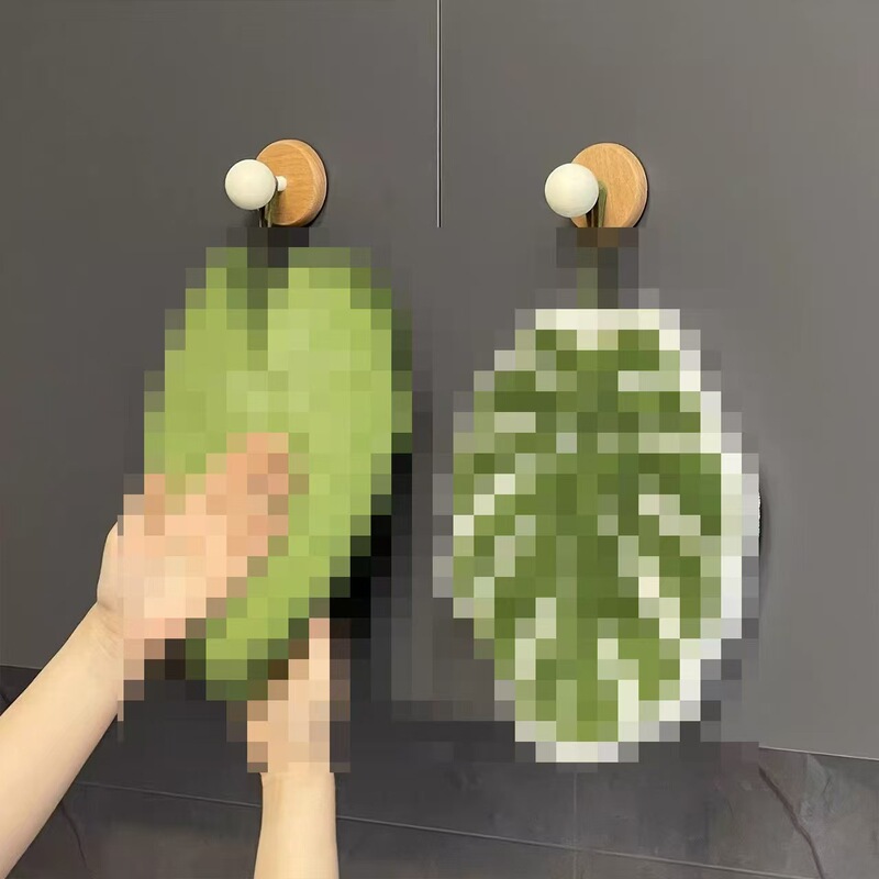 Monstera hand towel, plant leaf design, hanging style, children's hand towel, absorbent and lint-free for kitchen and bathroom Monstera hand towel, plant leaf design, hanging style, children's hand towel, absorbent and lint-free for kitchen and bathroom
