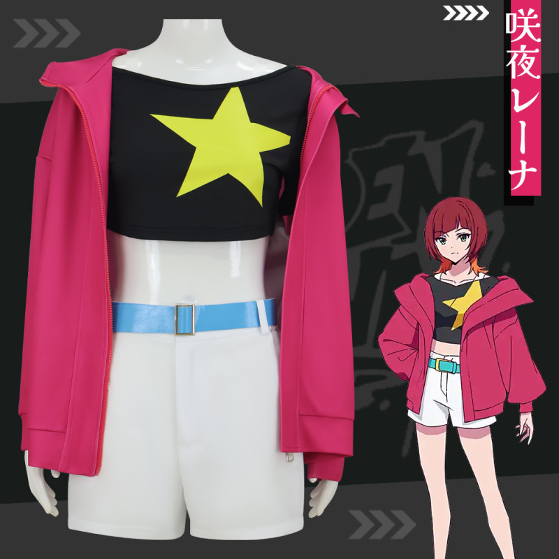 Digimon Rhythm Break Cosplay Costume Sakuya Reina Anime Character Cosplay Halloween Costume