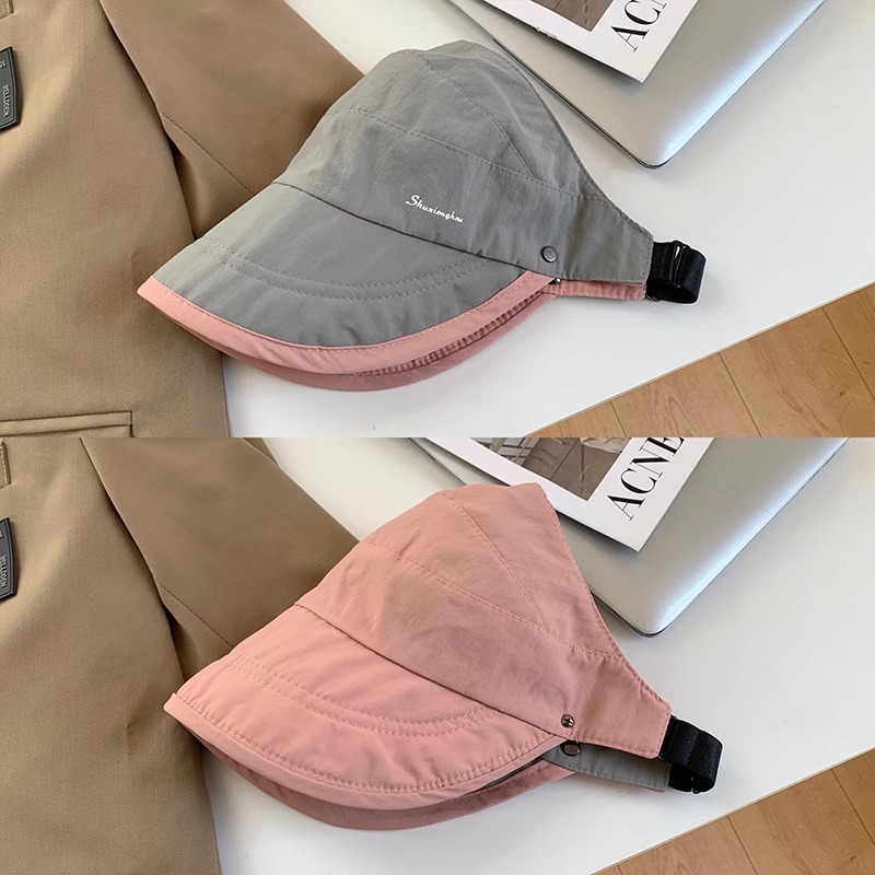Gris + rosa de doble cara de desgaste de secado rápido / Ajustable
