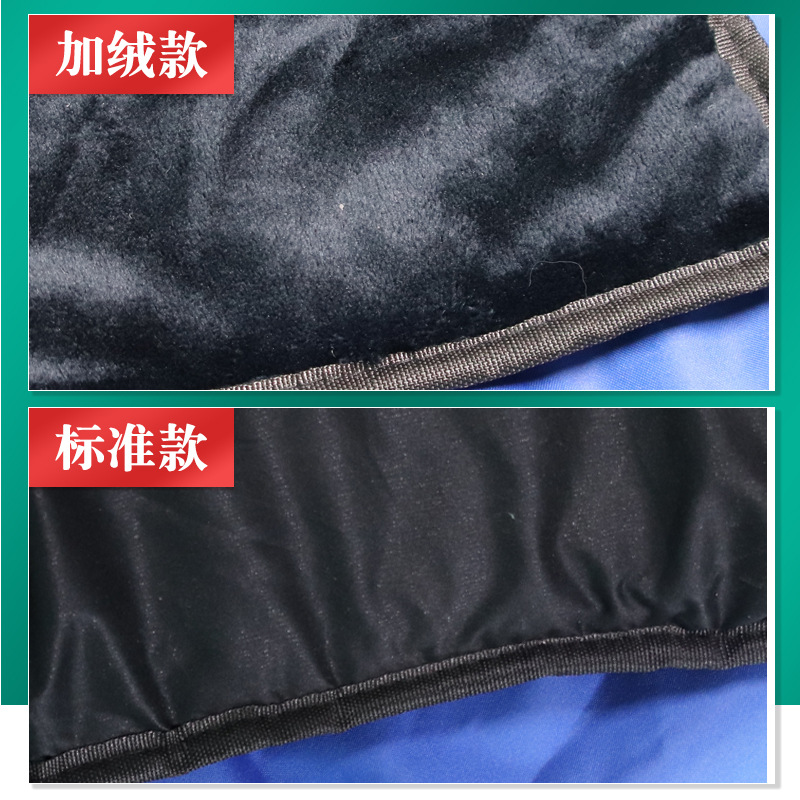 Chaleco para pantorrillas con forro polar grueso, impermeable, ropa cálida para pantorrillas de gran tamaño, ropa cortavientos, chaqueta exterior para pantorrillas a prueba de frío.