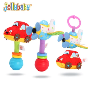 Погремушка-подвеска Jollybaby с транспортом для новорождённых
