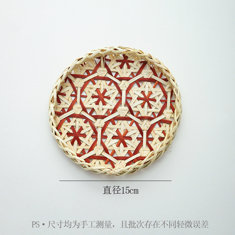 上锦 中秋节竹编系列小灯笼摆件鲜花花艺DIY配饰材料手工编织礼品|undefined