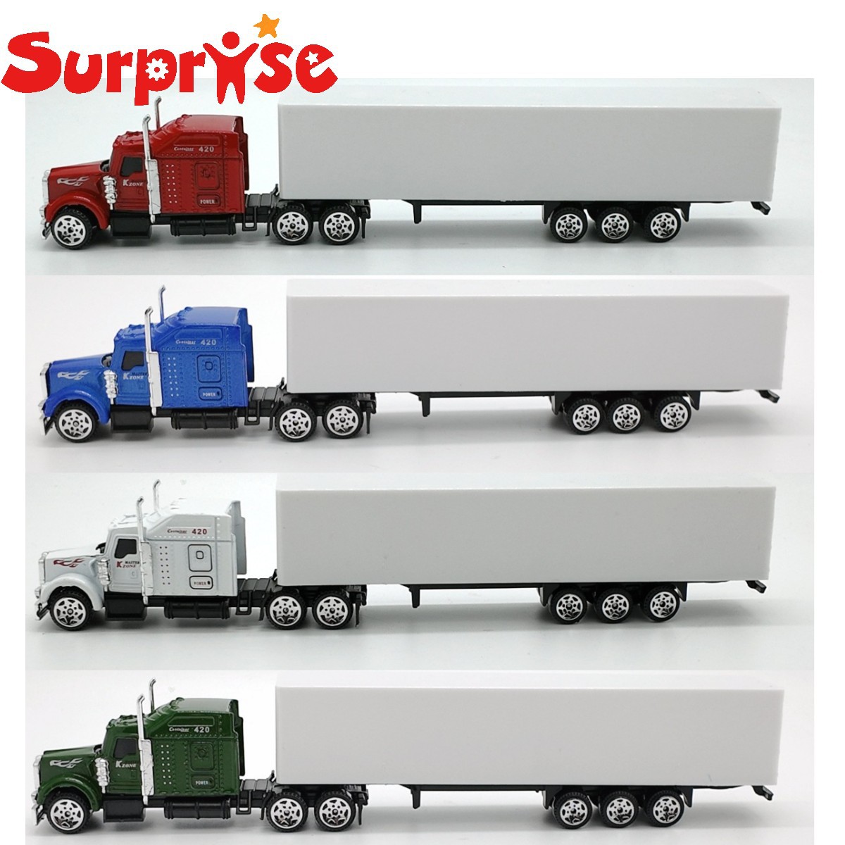 Oem/Odm1:64 Flat Cabinet Truck Model 23cm American Transport Vehicle Model Alloy Car