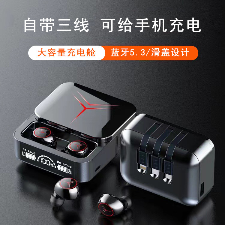 クロスボーダー新製品スライドカバー M88 ワイヤレス Bluetooth ヘッドセットスポーツゲームパワーデジタルディスプレイプライベートモデル TWS メカワイヤレス|undefined