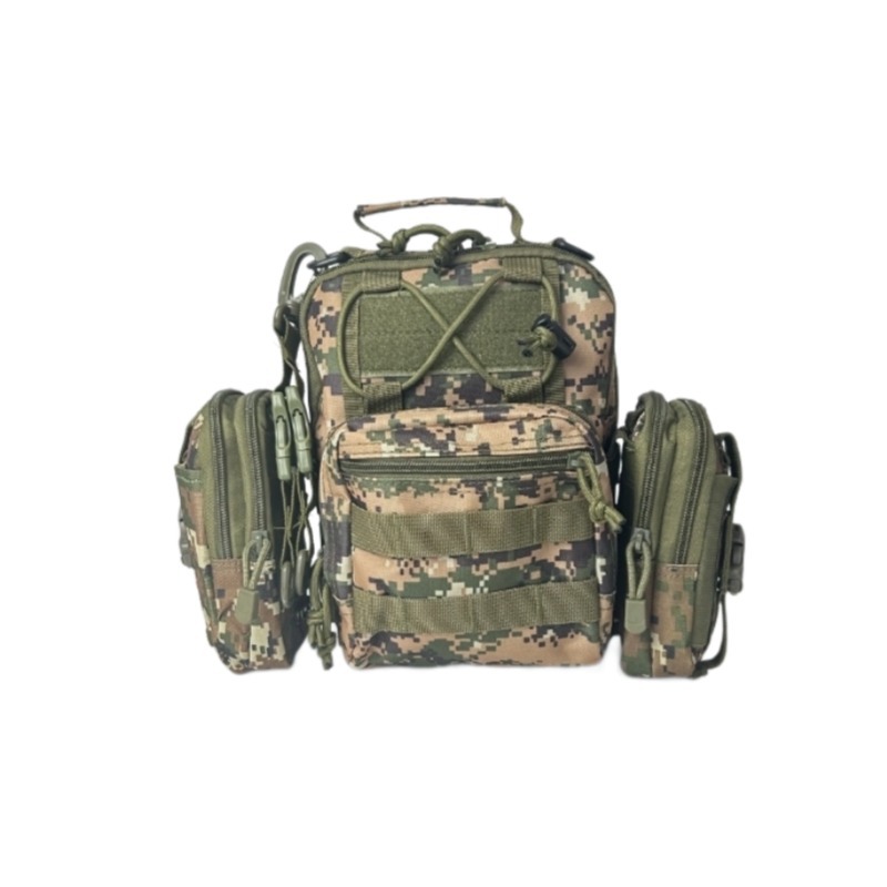 Bolso de pecho para hombre para deportes al aire libre Bolso de pecho deportivo para fanáticos militares Material de tela Oxford Bolso de pecho táctico diagonal para ciclismo Personalización