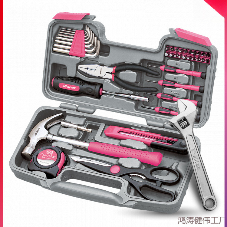 跨境家用工具套装多功能全套组合五金工具大全日常工具箱家庭维修