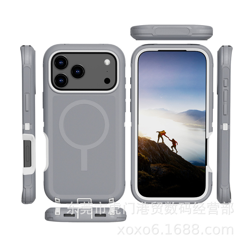 iPhone17 ProMax 3 磁気電話ケース Apple 17 Defender Defender 保護ケースに適しています。|undefined