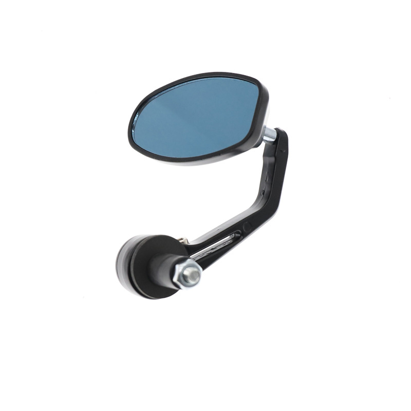 Motorcycle modified rearview mirror all aluminum retro handlebar mirror 22MM handlebar universal oval handlebar mirror