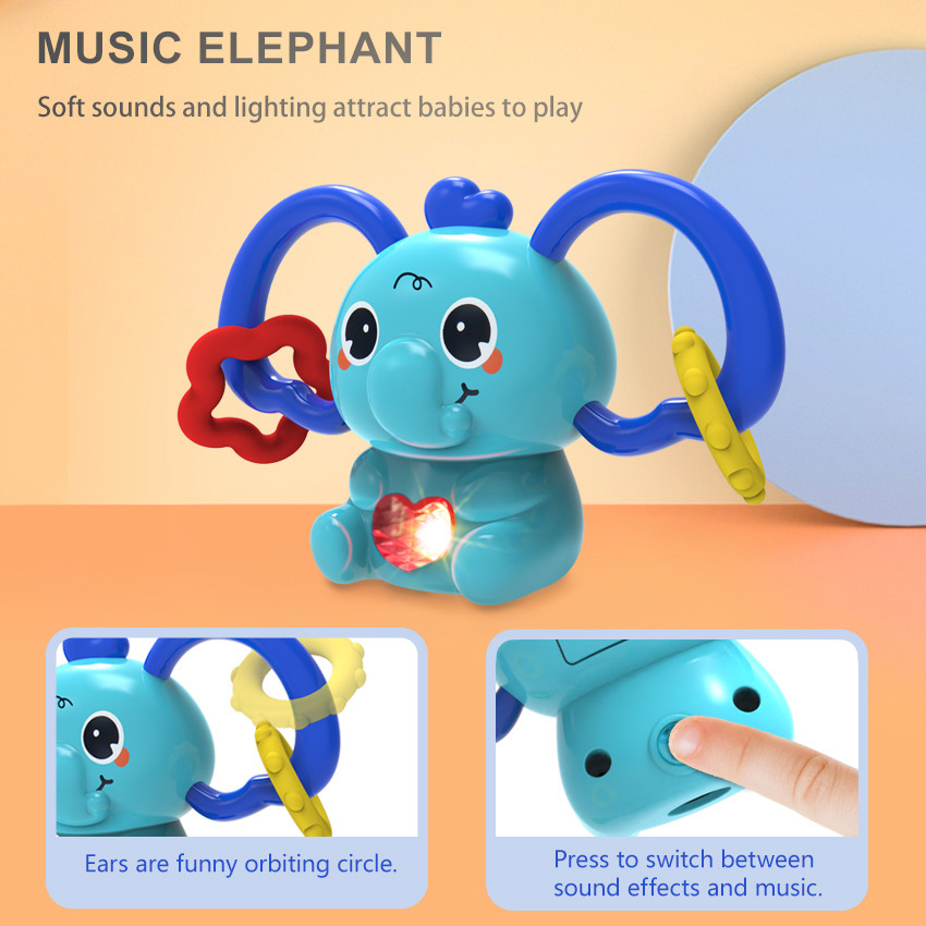 Niños y niñas pequeños transfronterizos Música de Jenga Arco iris Torre Anillo Educación temprana para niños Rompecabezas de Jenga Juguetes Montessori