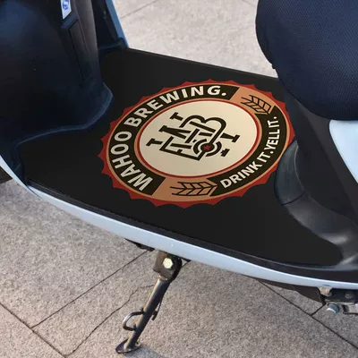 Knife Universal Foot Mat Dirt – Electric vehicle foot mat - brown-red-logo-25-40cm-electric-bicycle-general