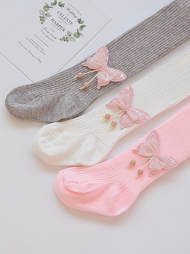 Polainas de los niños de primavera y otoño de algodón Delgado pantimedias de las niñas de espesor medio de otoño e invierno infantil ropa exterior pantimedias