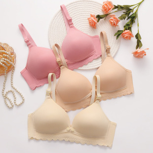 Southeast Asia Cross-Border Maternity Nursing Bra Women's Thin Push-Up Anti-Sagging Pregnancy and Postpartum Breastfeeding Striped Bra