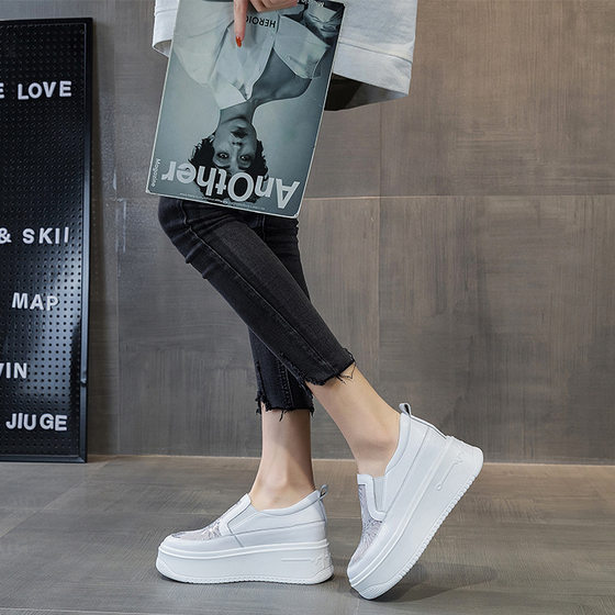 White Shoes Women's 2025 New Korean Style Increased sneaker Shoes Spring and Autumn Casual White Women's Shoes