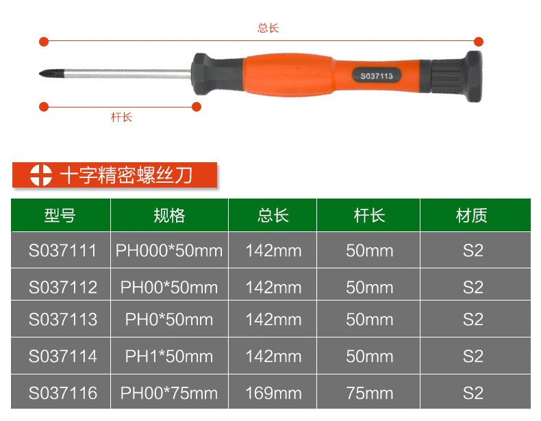 Steel Shield SHEFFIELD S037102-S037106 Precision Flathead Screwdriver