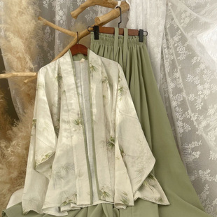 New Chinese-style Song-made Hanfu Summer New Airplane Sleeves Daily All-match Thin Retro Style National Fashion Super Immortal Texket