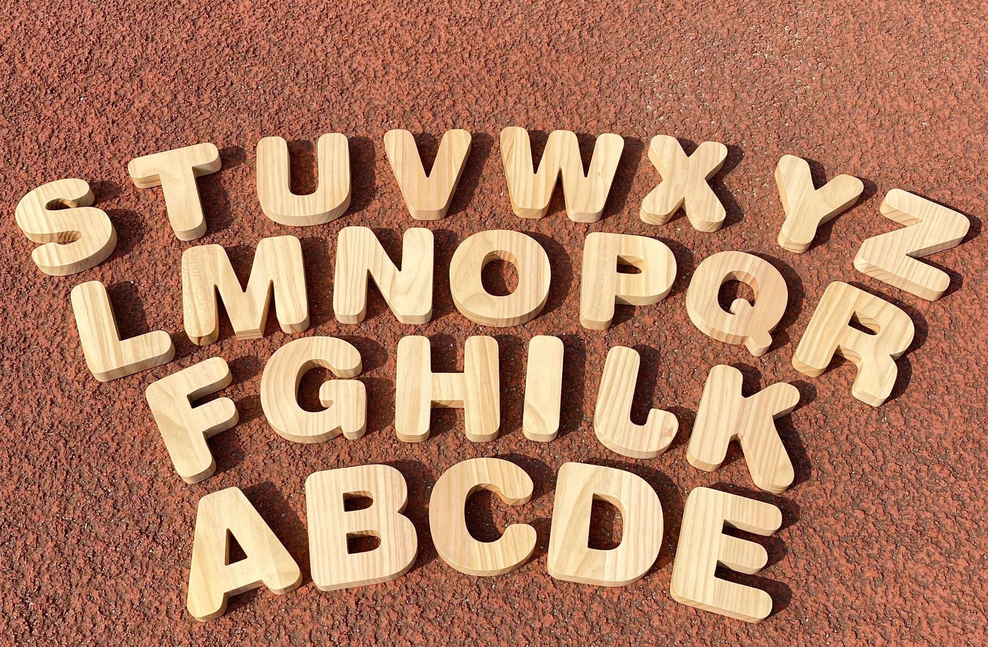 De madera para niños 26 letras en inglés palabras de ortografía jardín de infantes grandes bloques de construcción equilibrio apilamiento alto apilamiento juguetes educativos