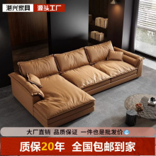 超大坐深沙发贵妃转角组合客厅小户型网红现代简约L型科技布沙发
