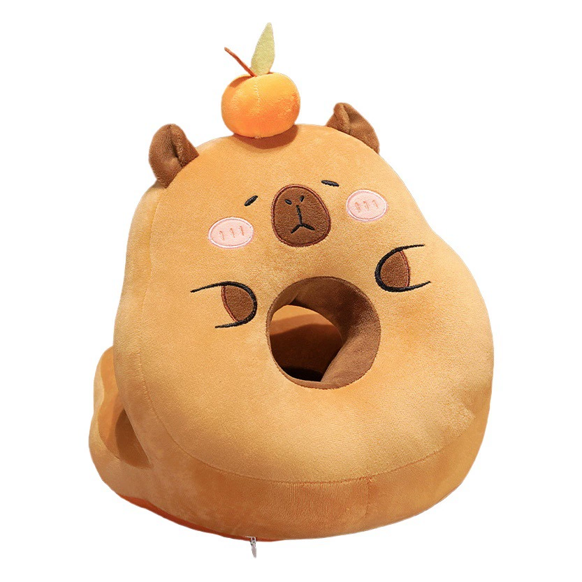 Креативная Милая капибара Ice Silk nap подушка для мальчиков и девочек офисная обеденный перерыв артефакт плюшевая подушка партия