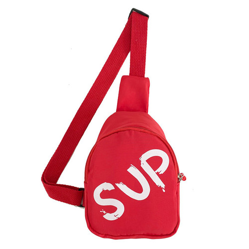 Korean version children's crossbody bag 2024 fashionable casual printed backpack small nylon sports backpack baby small shoulder bag