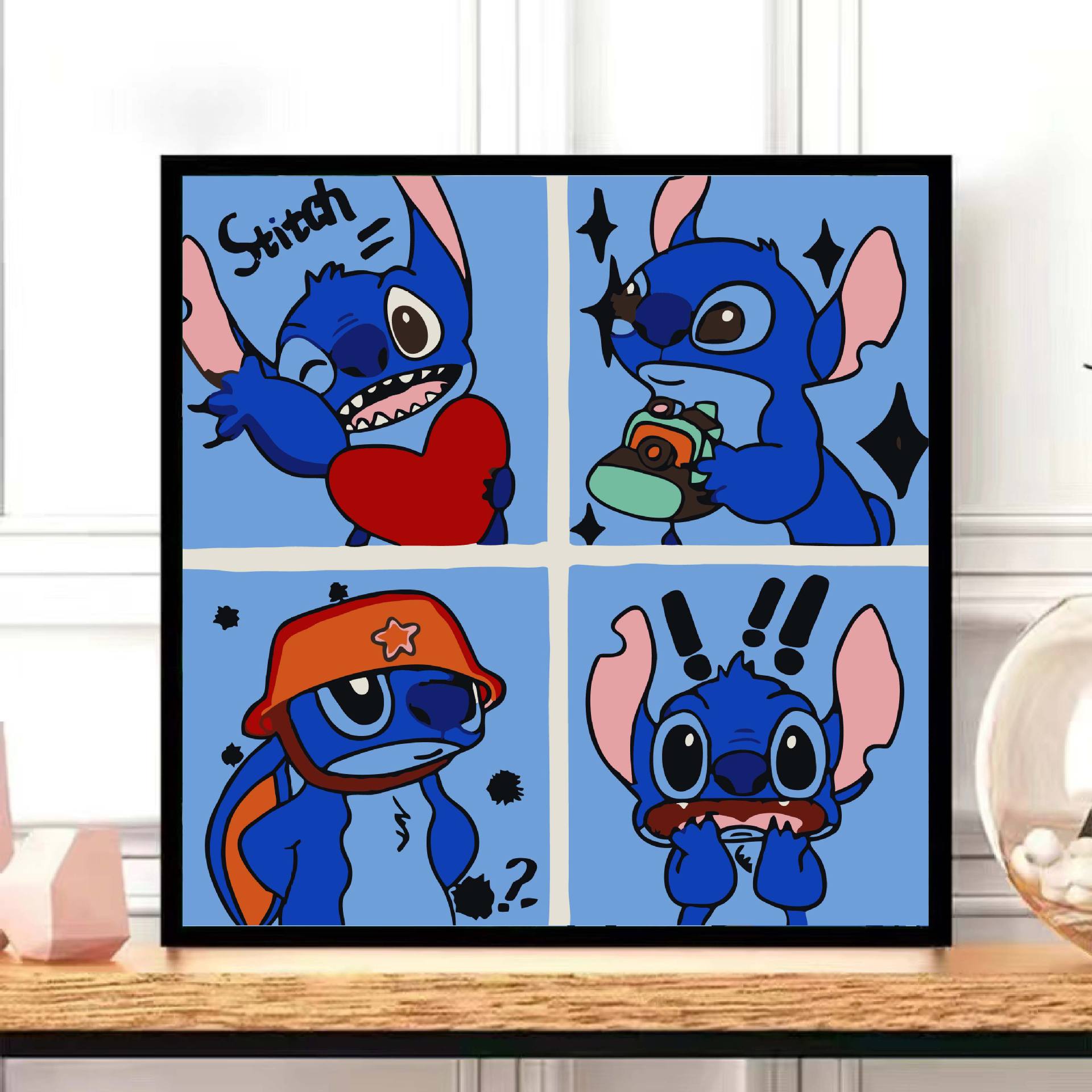 TikTok fuente popular fábrica de entrega de una sola pieza bricolaje pintura al óleo digital lindo pintado a mano relleno de color pintura decorativa paisaje flor